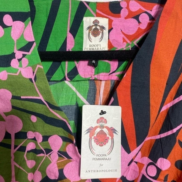 Anthropologie Roopa Pemmaraju Abstract Blouse Size Small - New with Tag - Picture 6 of 10